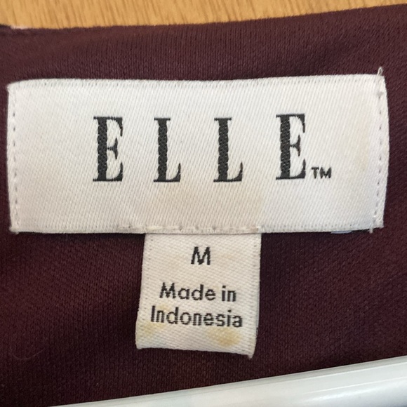 Elle Purple Burgundy Plaid Dress - Picture 3 of 4